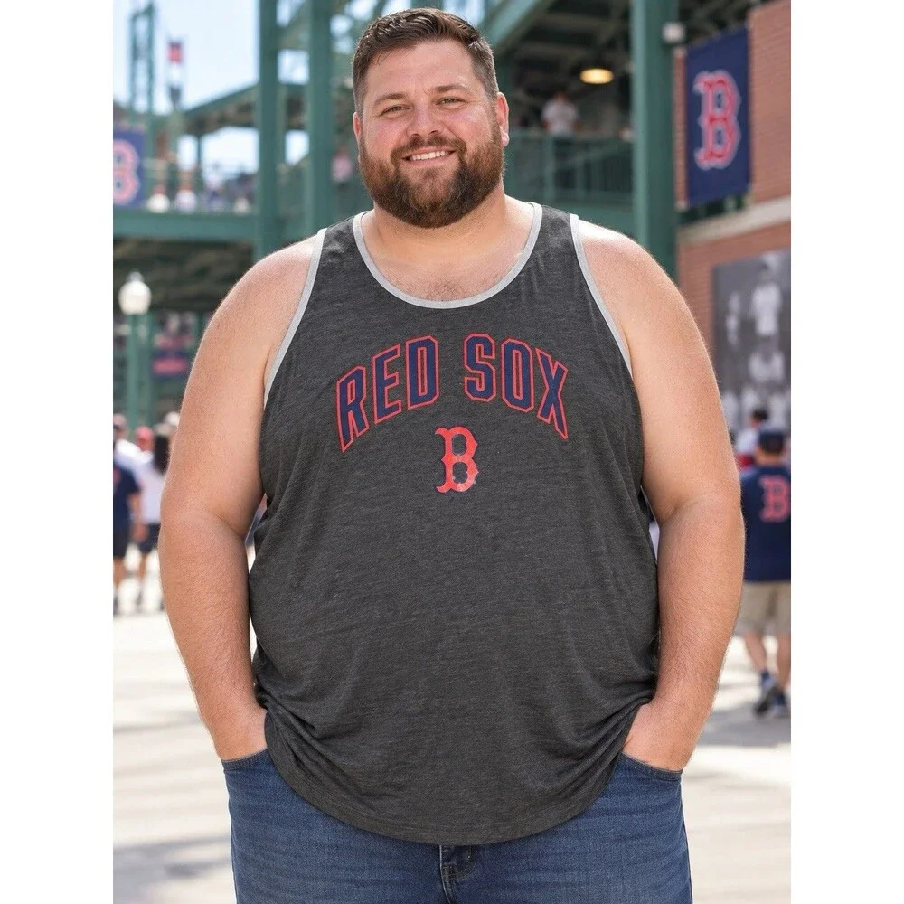 Fanatics Boston Red Sox Tank Top Mens 5XLT Big Tall Sleeveless MLB Shirt